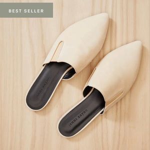 Jenni Kayne Oiled Leather Mule in Natural size 38